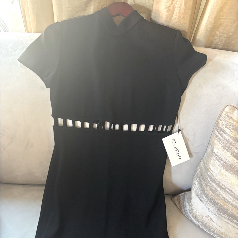 NWT St. John dress BLK